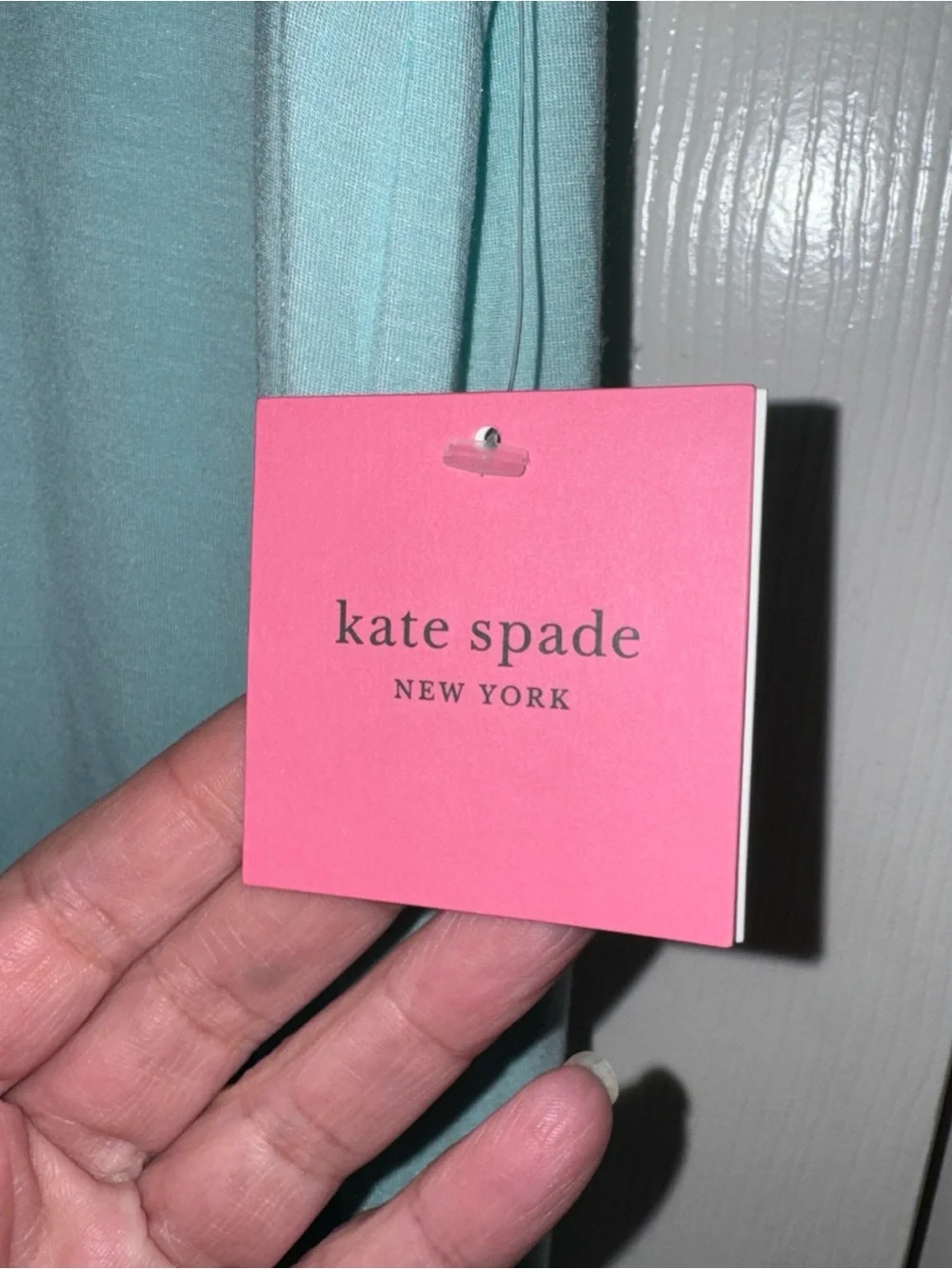 kate spade Light Blue 'Mrs' Ruffle Hem Sleep Tank